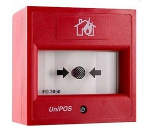 UNIPOS FD3050 Μπουτόν Αναγγελίας Πυρκαγιάς 